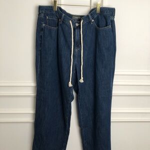 Torrid Blue Flare Wide Leg Jeans with Drawstring